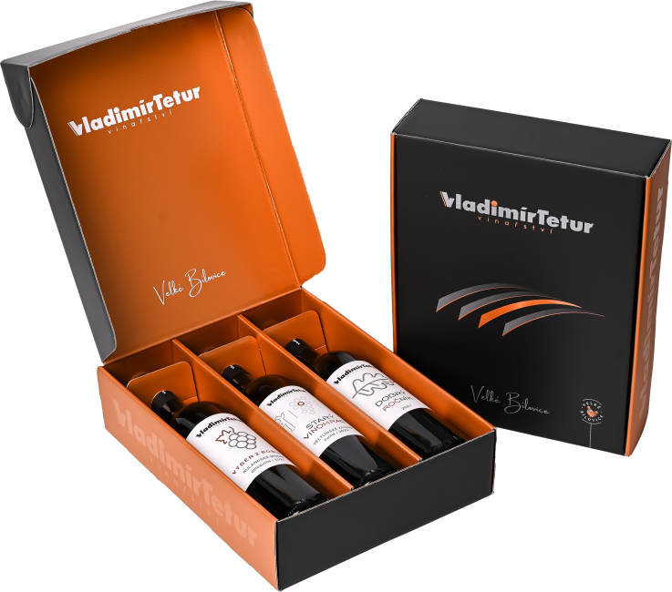 Dárková krabička na 3 lahve